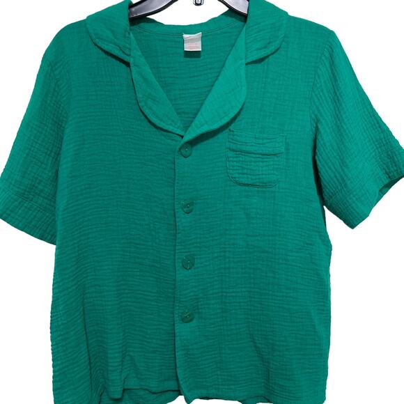 Pink Elephant Slubbed Cotton Pijama Set L - Picture 2 of 6